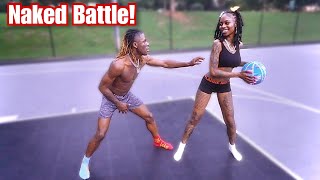 1v1 Strip Basketball vs Tee! *her ex gets mad*