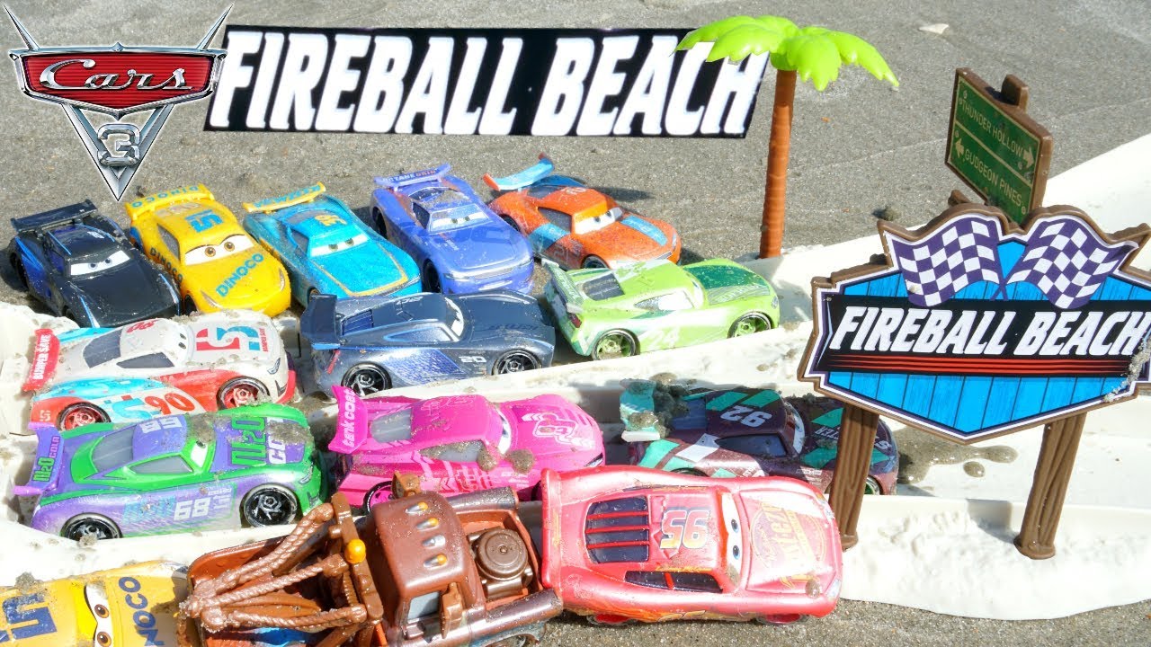 cars 3 fireball beach