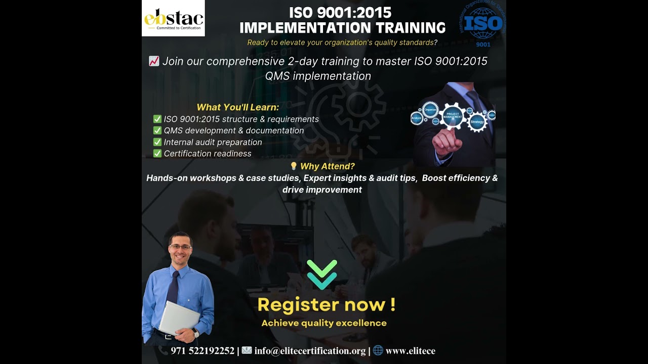 🚀 ISO 9001:2015 Implementation Training by EBSTAC