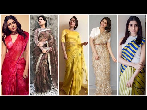 Video: 15 Bedste Fotos Af Samantha I En Saree