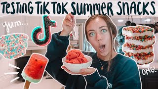 Happy sunday!! back at it again with another testing tik tok food
recipes… but this time it’s summer edition! i test out homemade
dippin dots, 3 ingredient s...