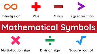 20 Mathematical Symbols - English Vocabulary