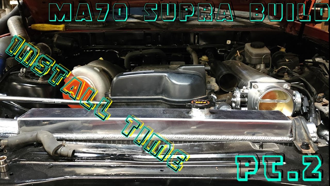 Ma70 Supra Build Pt 2 Engine install - YouTube
