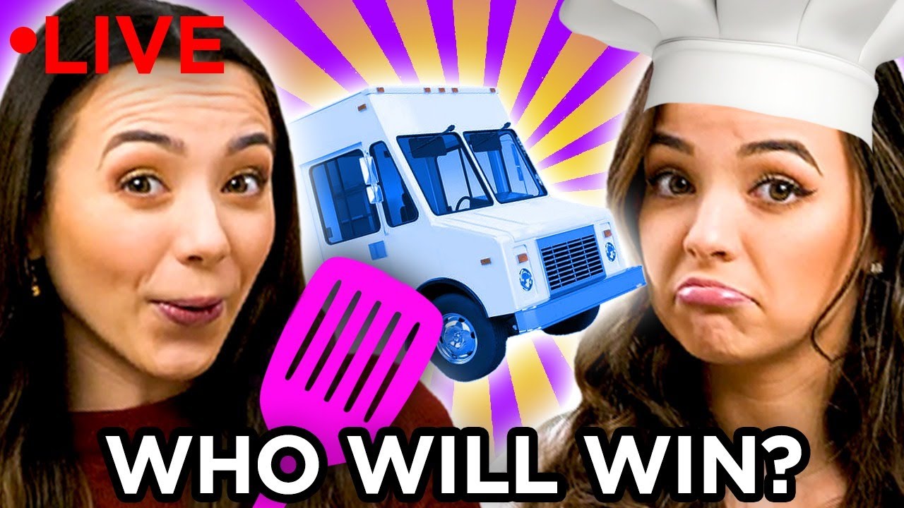 Merrell Twins COOKING CHALLENGES - Food Truck Fanatics | AwesomenessTV