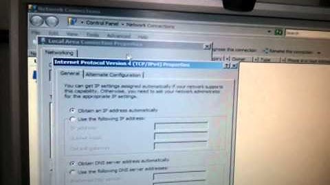 Installing TCP/IP setting on server 2008