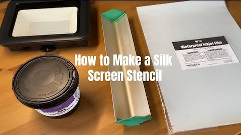 How to Make a Screen-Printing Stencil with Emulsion | by Screenprintdirect.com