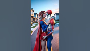 Supergirl make Spider-Man stronger? | Wonder Woman vs Catwoman vs Supergirl #spiderman