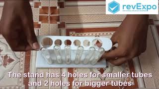 Unboxing & Review of VIJAY SURGICAL Small Test tubes set 4x1 2''  6pcs with Plastic Test Tube Stand
