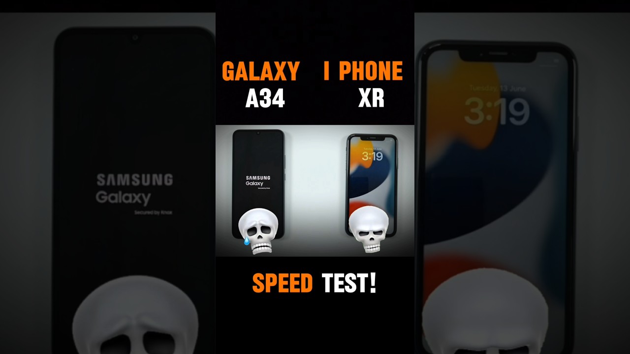 🚀 GALAXY A34 VS IPHONE XR – SPEED TEST COMPARISON! MID-RANGE VS LEGENDARY!