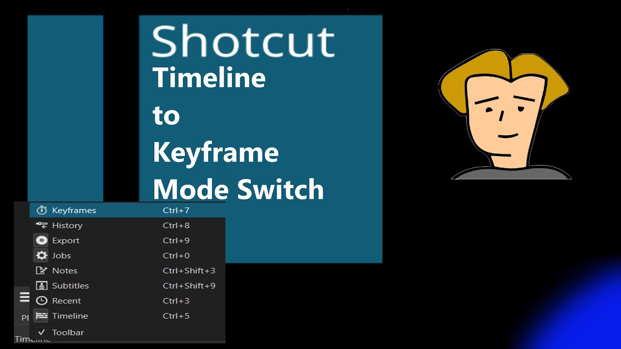 Edit Keyframes in Shotcut: Switch from Timeline to Keyframes Mode - YouTube