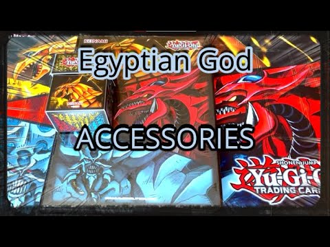 YU-GI-OH SLIFER, OBELISK, AND RA 9-POCKET DUELIST PORTFOLIO DECK BOX AND PLAYMAT ACCESSORIES OPENING