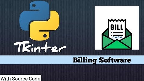 Billing System Using Python and Tkinter project | #tkinter #python #billingsoftware #pythonprojects