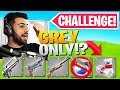 The *GREY ONLY* CHALLENGE! (Hardest Challenge Yet) - Fortnite Battle Royale