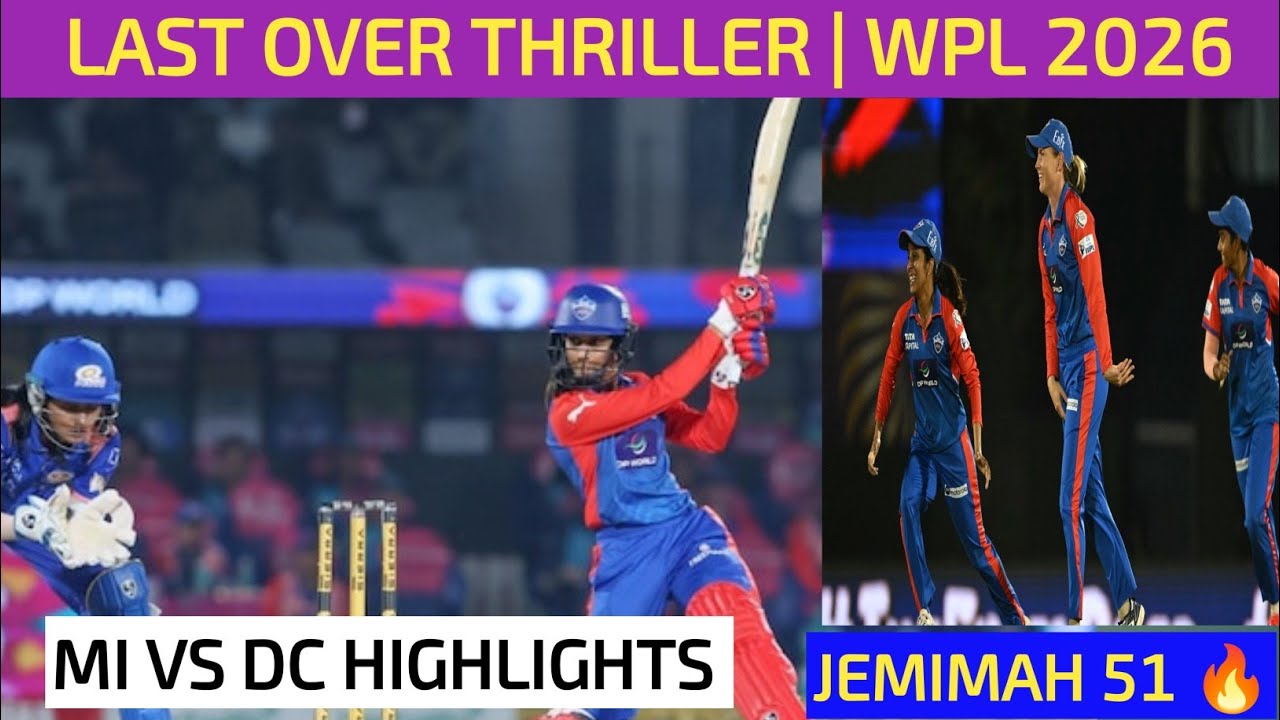 vs DC WPL Full Highlights | Last Over Thriller 😱 | Jemimah 51 | Mumbai vs Delhi*