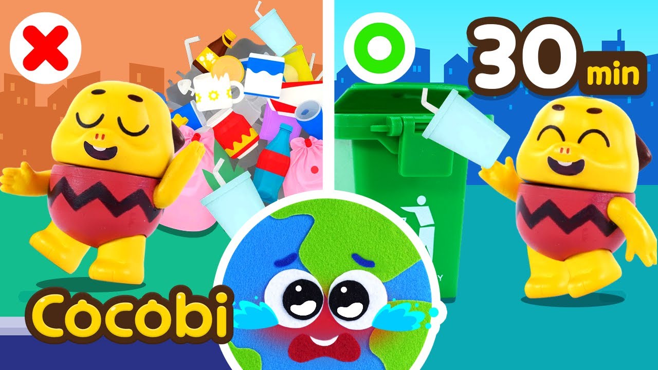 ¡No tires basura al suelo! ¡La Tierra está enferma!🌍😢 | Canciones Infantiles | Kids Songs | Cocobi