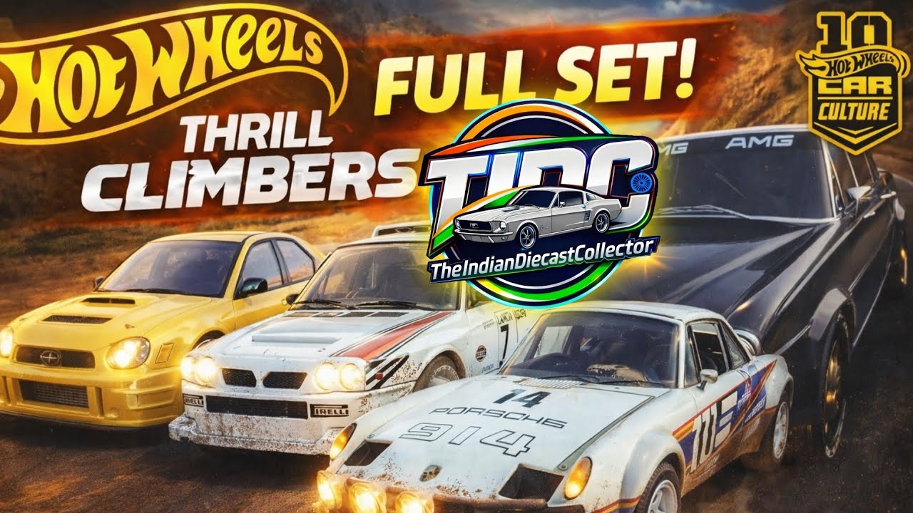 🔥 2026 Hot Wheels CAR CULTURE THRILL CLIMBERS Set Full Review 🚗 | MERCEDES. PORSCHE LANCIA & MORE!🔥