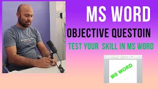MS word objective MCQ || #alamsir || #softskillinfotech screenshot 2