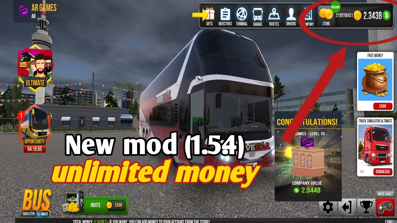 How to download New Mod (1.5.4) with unlimited money | Bus Simulator Ultimate by AR Games