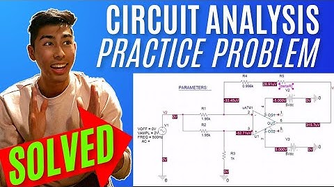 Voltage output of an opamp simulation with a Parametric Sweep | Network Analysis lab 5 ||