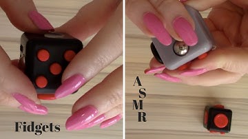 ASMR playing and tapping fidget cubes (No Talking) * Binaural Sound *