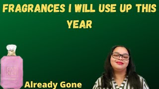 Fragrances I Will Use up This Year|Perfume Collection 2022