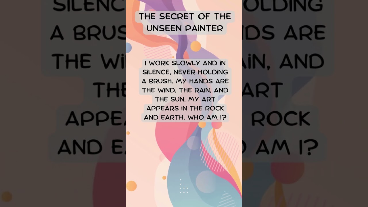 Art Riddles | Some art based riddles to help you learn from tips and tricks. Enjoy