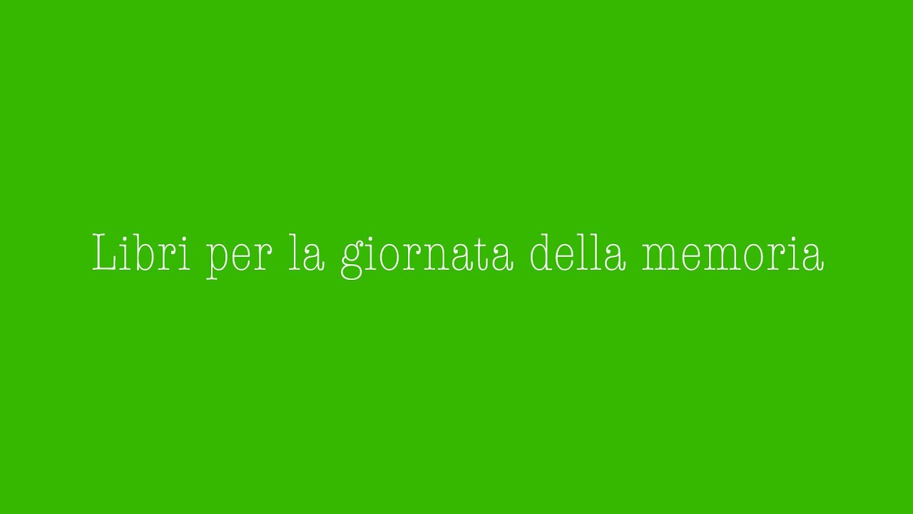 Libri per la giornata della memoria