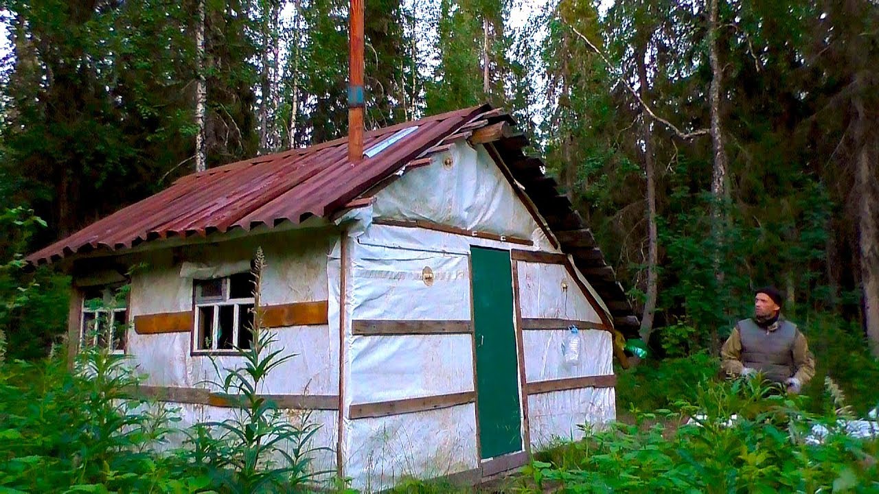 ⁣ЖИЗНЬ В ТАЙГЕ \ СЛУЧАЙНО ПОПАЛИ В ЛЕСНУЮ ИЗБУ \ НОЧЁВКА В ЛЕСУ \  РЫБАЛКА 2018