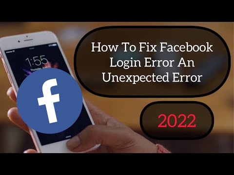 How To Fix Facebook Login Error An Unexpected Error Occurred 2022 | Facebook Login problem Fixed ✔️