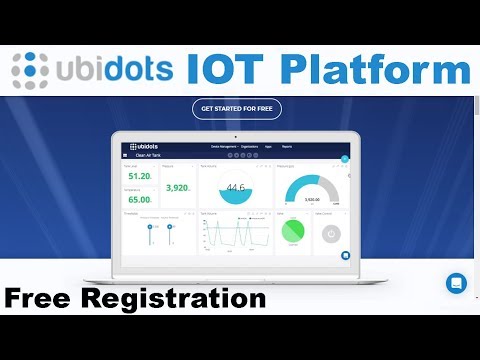 Internet of things: Ubidots iot platform free registration
