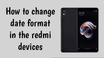 How to change date format in the redmi devices