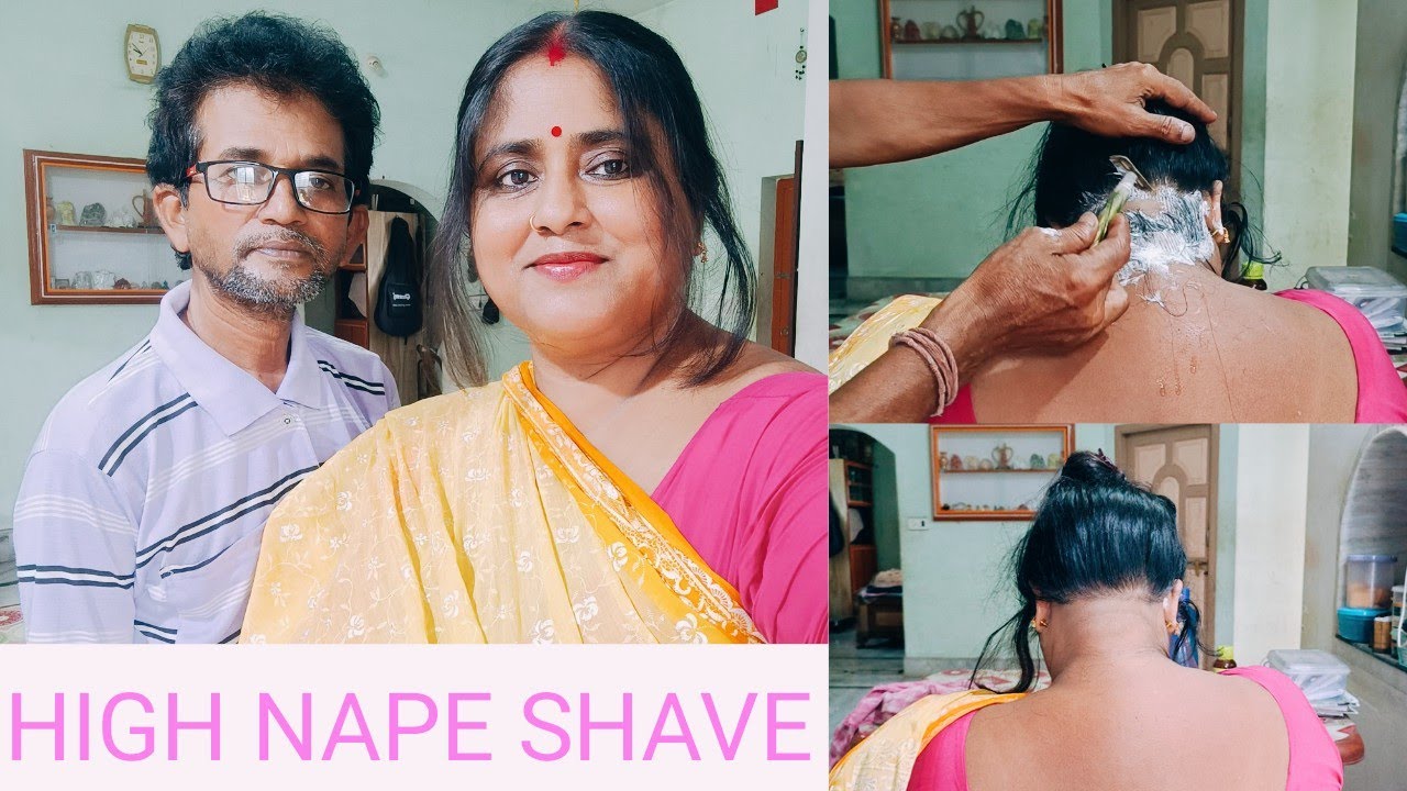 High Nape Shave Razor / বাড়িতে আমার বর ঘাড়ের চুল সেভ করে দিলো