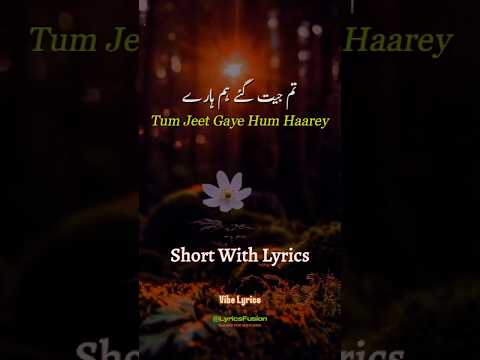 Tum Jeet Gaye Hum Haarey Bol Kaffara Kya Hoga Dil Galti Kar Baitha Hai Tumhe Humse Badhkar 