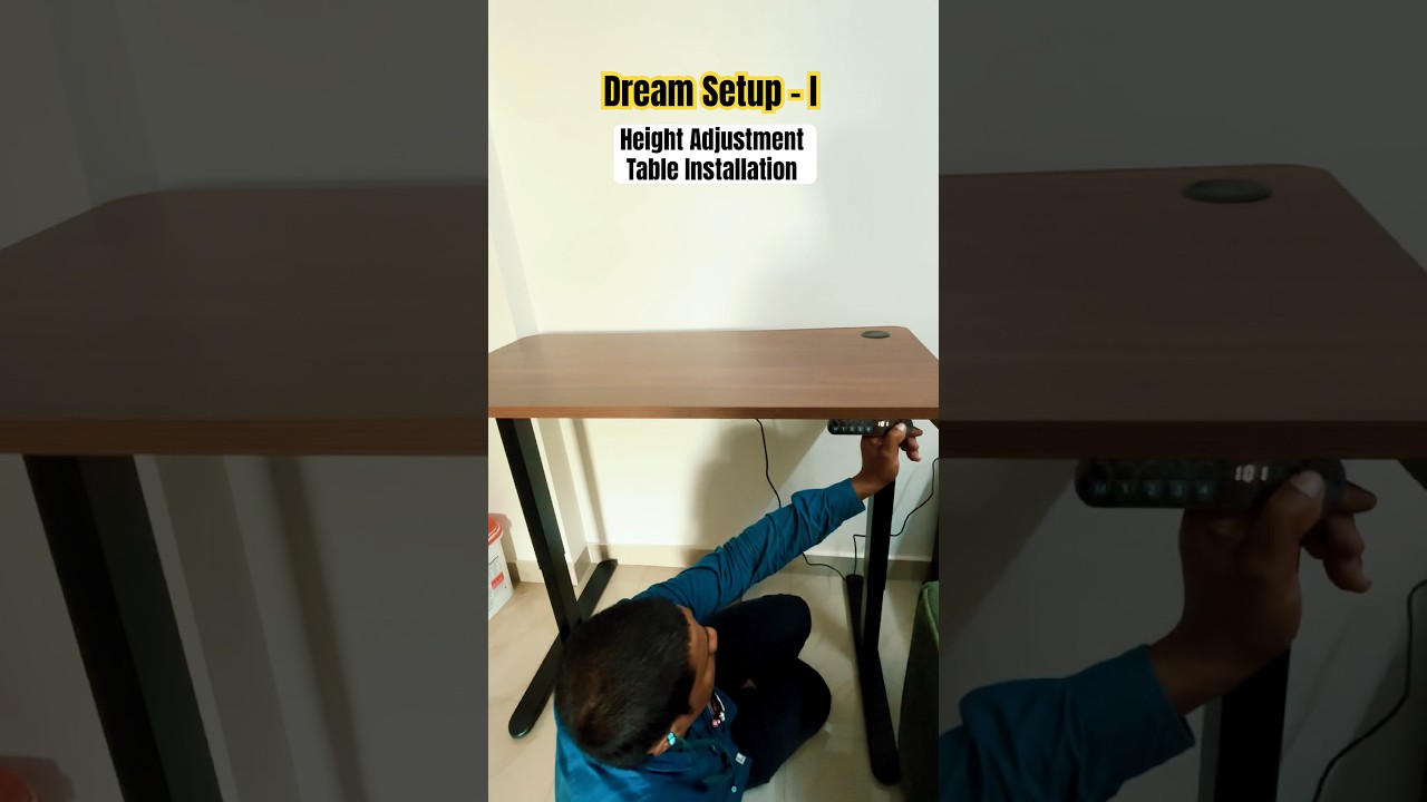 Dream Setup 😍 | Height Adjustable Table Installation Step-by-Step | Work From Home Desk