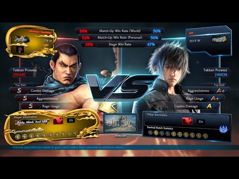 Zero (Noctis) vs WProClick (Feng) Tekken 7 - Ranked Match