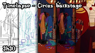 Circus backstage - Timelapse