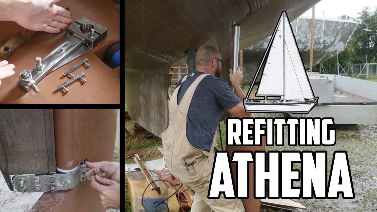 Sail Life – Installing Athena’s new rudder – DIY sailboat project