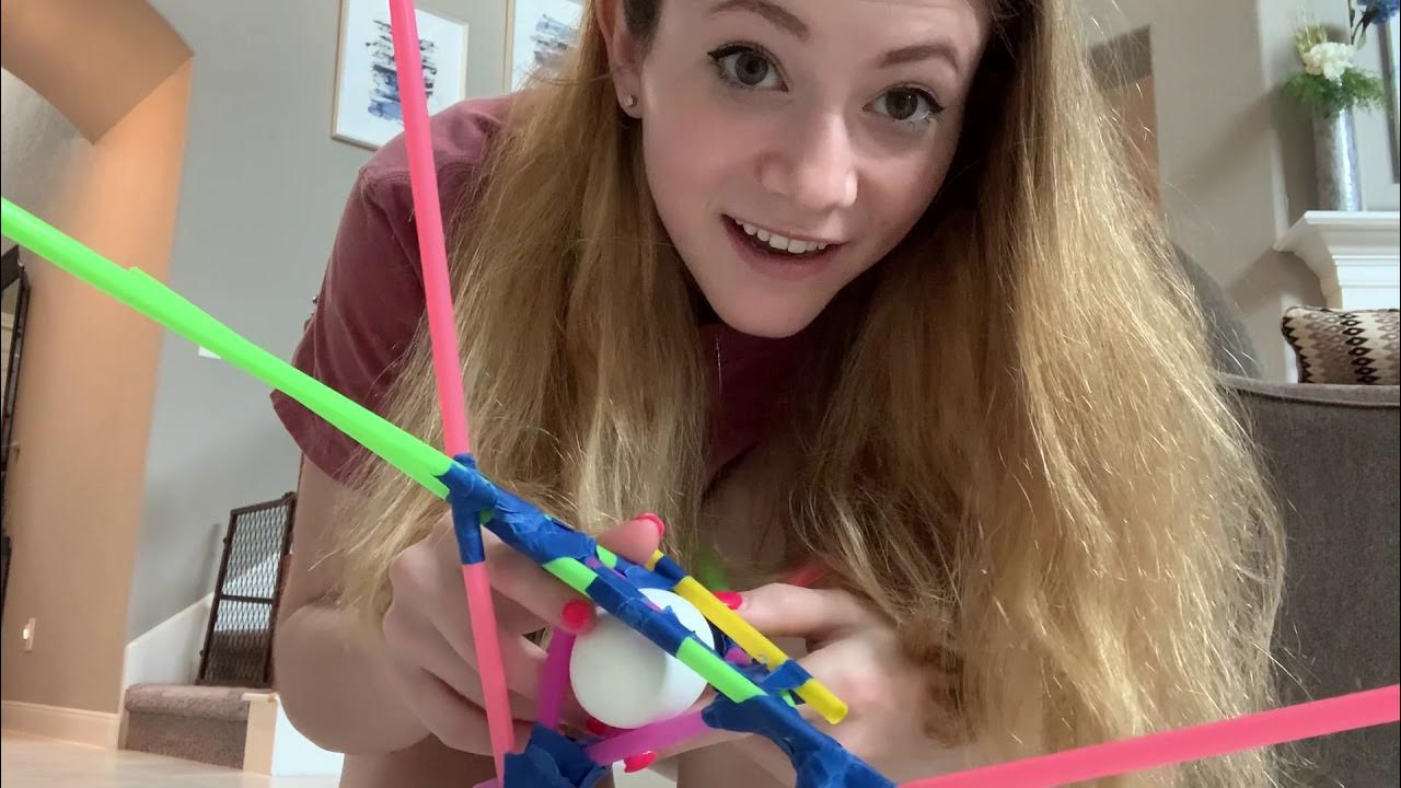 egg drop physics project with straws and masking tape YouTube