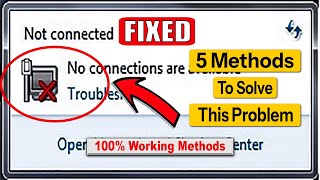 How to Fix No Connections Are Available For Windows 7 | Top 5 Working Methods 2024 | Live Solution screenshot 4