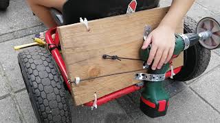 DIY Drill powered Go KART IN 1 HOUR