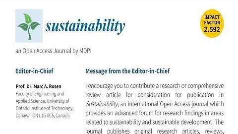 Prof. Dr. Hamid Doost Mohammadian, "Blue-Green Sustainability & Tomorrow Shocks",MDPI Sustainability