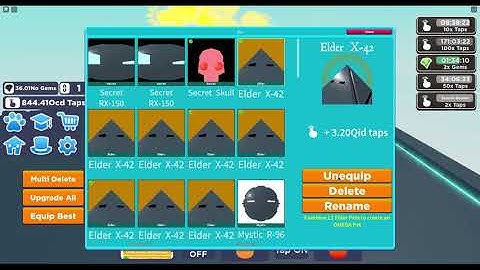 Tapping Simulator Secret Skull SECRET Pet stats from Hell Island