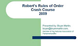 robert rules of order agenda template