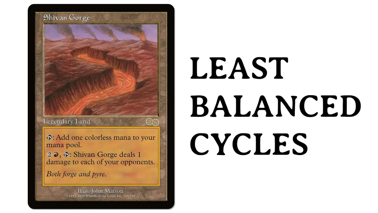 44 of the Least Balanced Card Cycles in Magic, Ranked