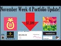 November Week 4 Portfolio Update -$1,599