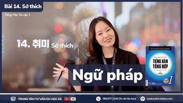 👩‍🏫 Bài 14. 취미 I Sở thích (Ngữ pháp) - Tiếng Hàn Sơ cấp 1 [ES CHANNEL]
