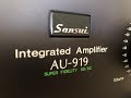 Sansui AU-919 Integrated Amplifier Service & Peek Inside