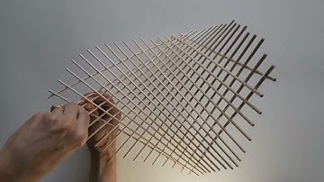 Make a hyperbolic paraboloid of sticks