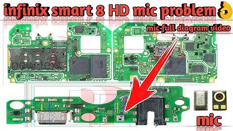 Infinix smart 8 HD (X6525) mic problem solve full circuit diagram video