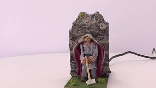 8 cm peasant hoe moving nativity scene video